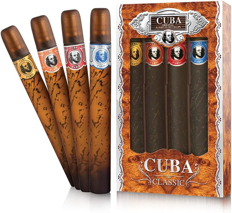 4 Piece Set CUBA Eau de Toilette Spray